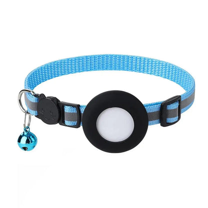 Reflective Cat Collar with AirTag Holder