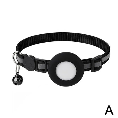 Reflective Cat Collar with AirTag Holder