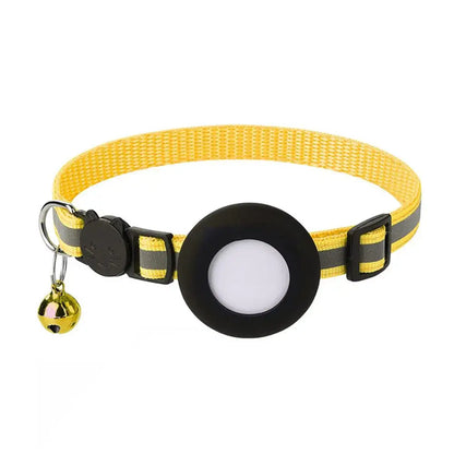 Reflective Cat Collar with AirTag Holder