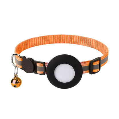 Reflective Cat Collar with AirTag Holder
