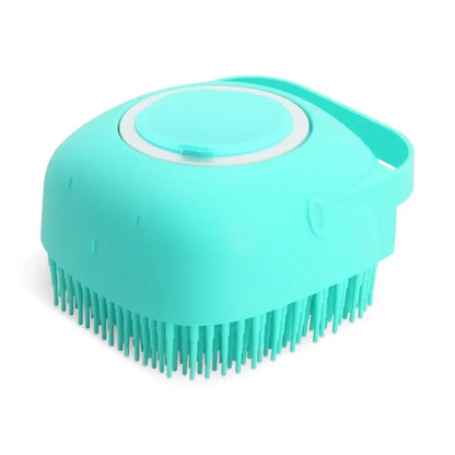 2-in-1 Bathing Brush & Shampoo Dispenser