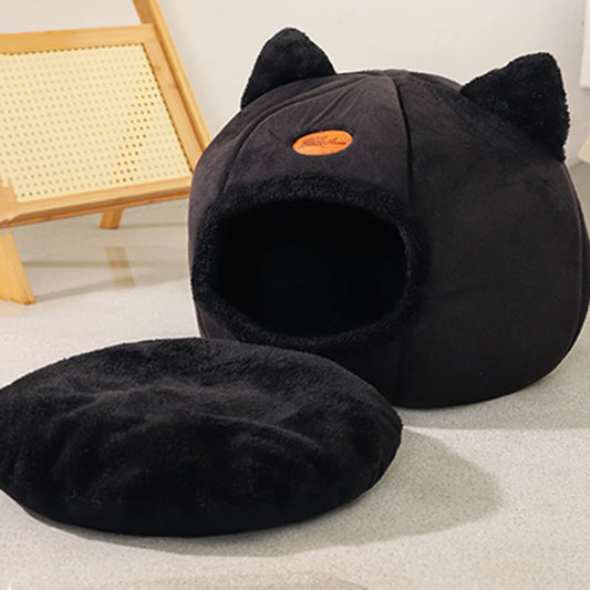Cozy Cat Bed  with Removable Cushion