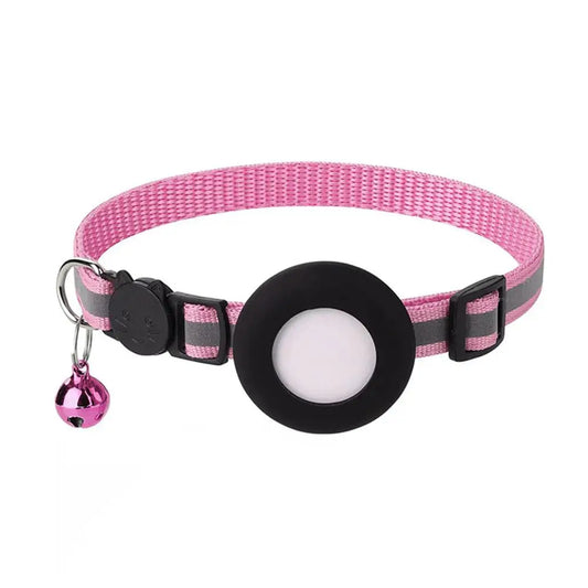 Reflective Cat Collar with AirTag Holder