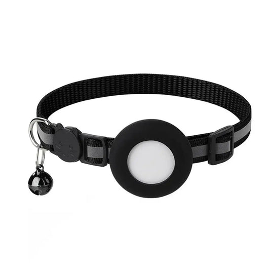 Reflective Cat Collar with AirTag Holder