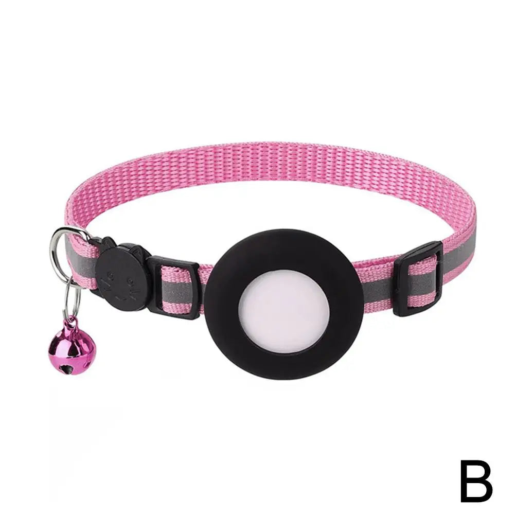 Reflective Cat Collar with AirTag Holder