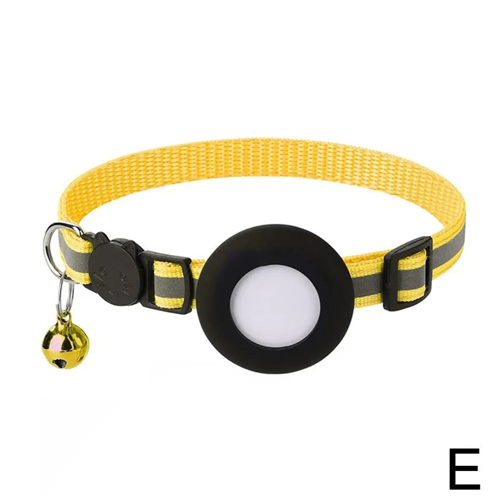 Reflective Cat Collar with AirTag Holder