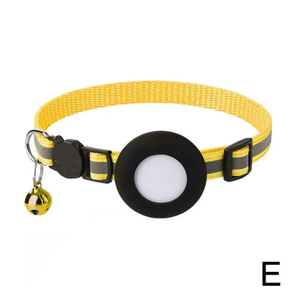 Reflective Cat Collar with AirTag Holder