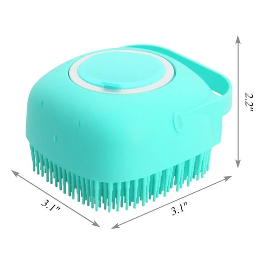 2-in-1 Bathing Brush & Shampoo Dispenser