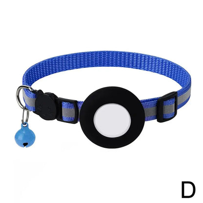 Reflective Cat Collar with AirTag Holder