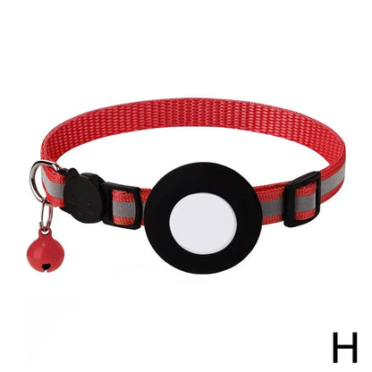 Reflective Cat Collar with AirTag Holder