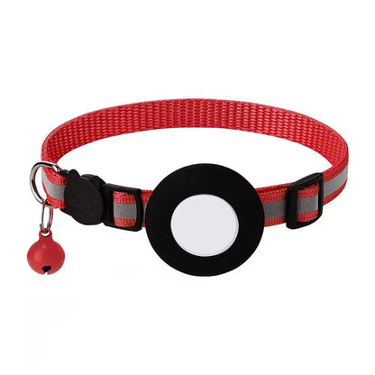Reflective Cat Collar with AirTag Holder