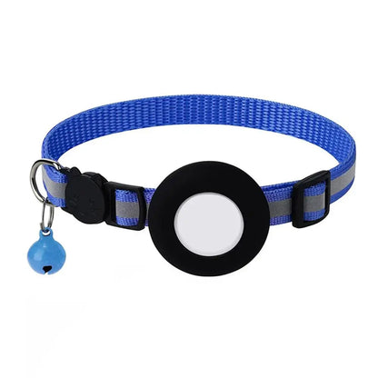 Reflective Cat Collar with AirTag Holder